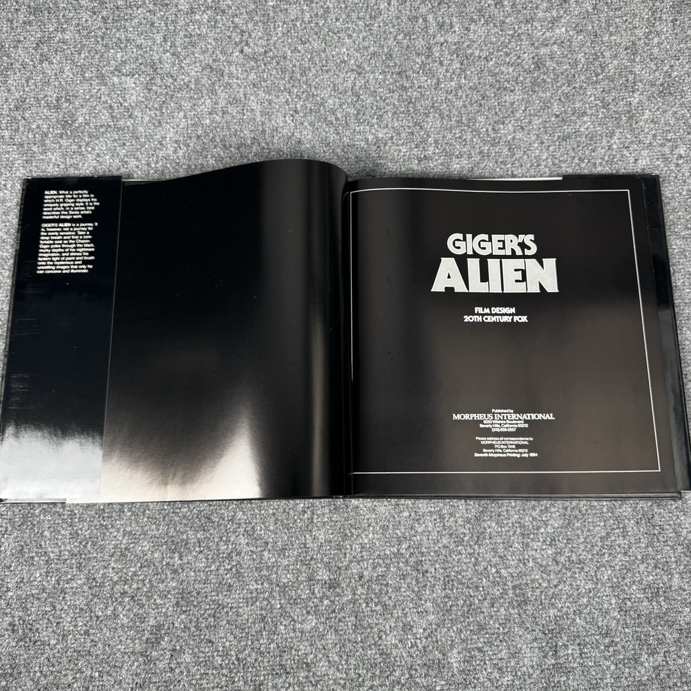 Gigers Alien Film Design Art Book HR Giger 20th Century Fox Hardcover Sci-Fi HC - Picture 3 of 4